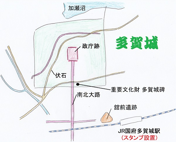 多賀城の地図