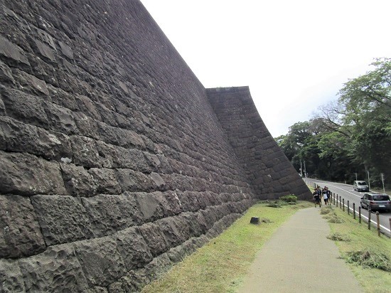 本丸北壁石垣の写真