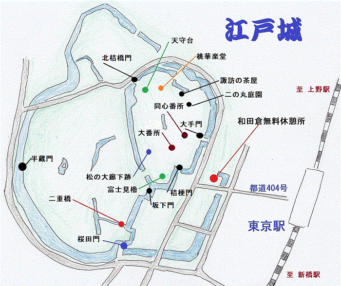 江戸城の地図