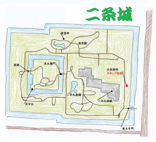 二条城の地図