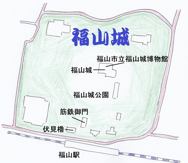 福山城の図面