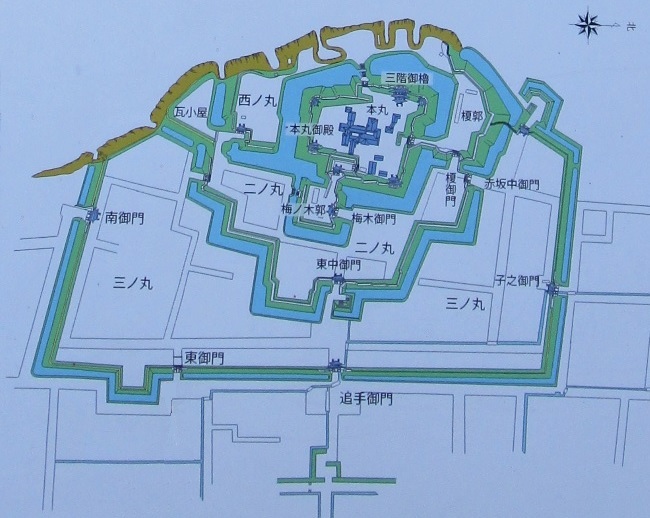 高崎城の地図