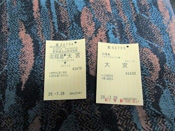 新幹線の切符の写真