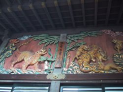 秩父神社　子宝・子育ての虎　の写真