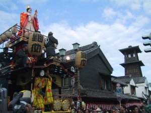 川越まつり　山車（天鈿女命）の写真