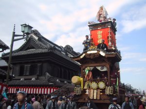 川越まつり　山車（牛若丸）の写真