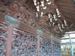 帝釈堂　彫刻の写真