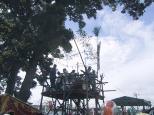 龍勢まつり　口上の写真