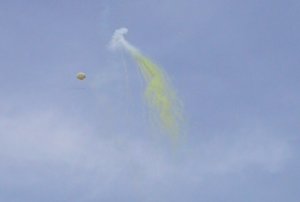 龍勢打ち上げの写真