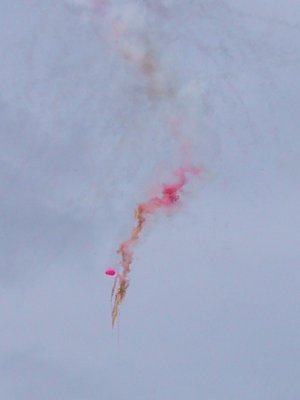 龍勢打ち上げの写真