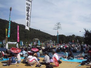 龍勢まつり　観覧の様子